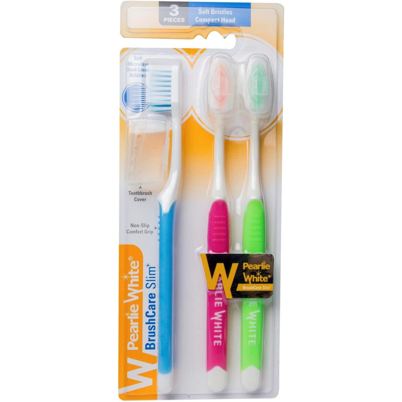 Pearlie White Slim Tooth Brush Triple Pack