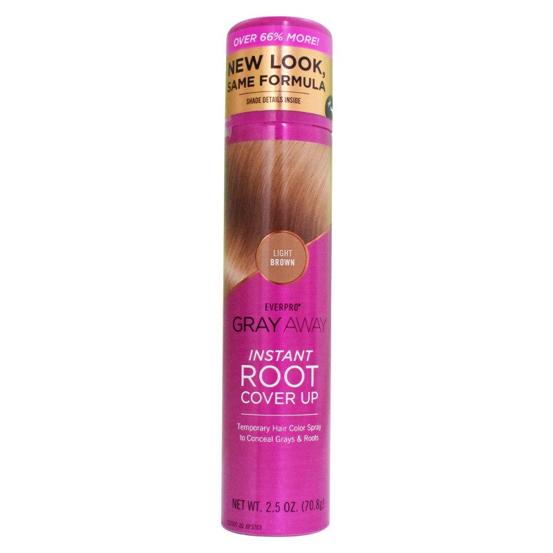Gray Away Instant Root Cover Up Hair Spray Light Brown 70.8G