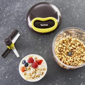 Tefal Non Electric Manual Chopper,Transparent Black Green