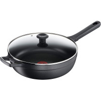 Tefal Trattoria G60537 Saute Pan 28 CM Cast Aluminium Good Heat Retention