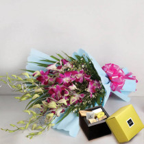 Sunflower Delight & Patchi Chocolates