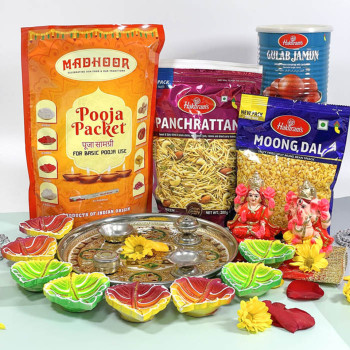 Gulab Jamun and Diya Hamper