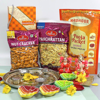 Patchi Chocolate and Pooja Thali Hamper