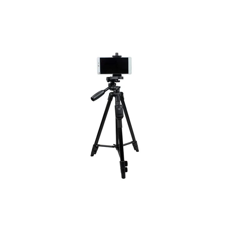 Yunteng Lightweight Aluminum Tripod With Bluetooth Shutter, Black
