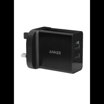 Powerport 24W 2Usb Port Black