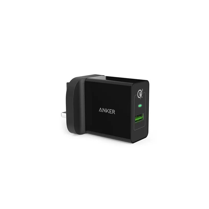 Universal Qualcomm Wall Charger Black