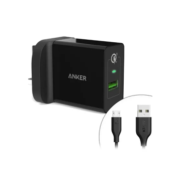 Universal Qualcomm Wall Charger Black