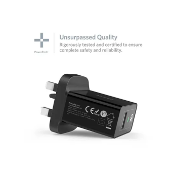 Universal Qualcomm Wall Charger Black