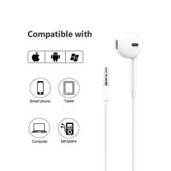 Inear Earphones For Apple Iphone White