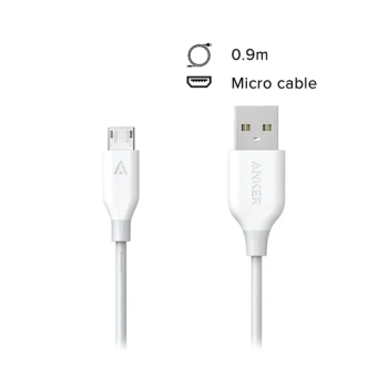 Powerline Micro Usb Fast Charging Cable White