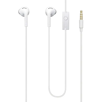 Inear Wired Earphones With Mic White