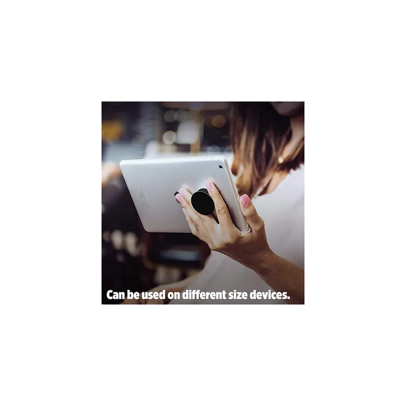 Reusable Phone Grip Stand Black