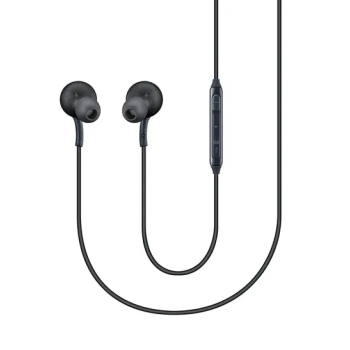 Inear Earphones With Mic, Black