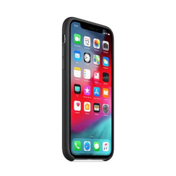 Silicone Case Cover For Apple Iphone Xs Black
