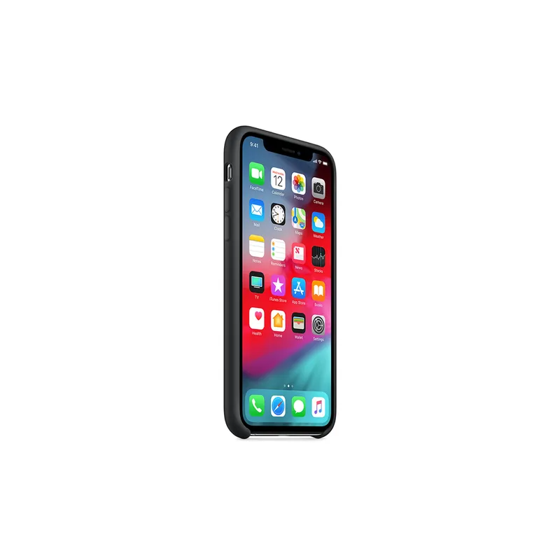Silicone Case Cover For Apple Iphone Xs Black