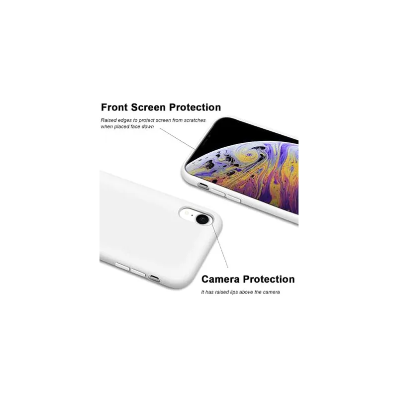 Protective Case Cover For Apple Iphone Xr White