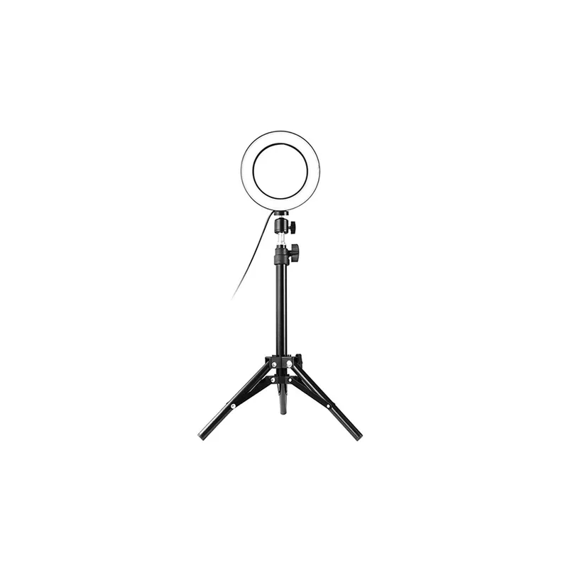 10 Inch Ring Light Tripod Mount Live Broadcast Dual Phone Bracket Black