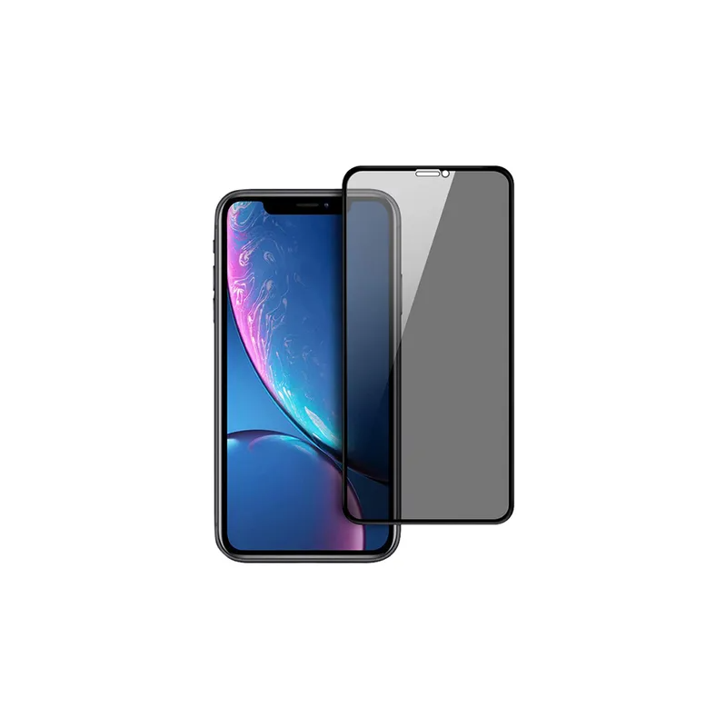 5D Privacy Tempered Glass Screen Protector For Apple Iphone X Black