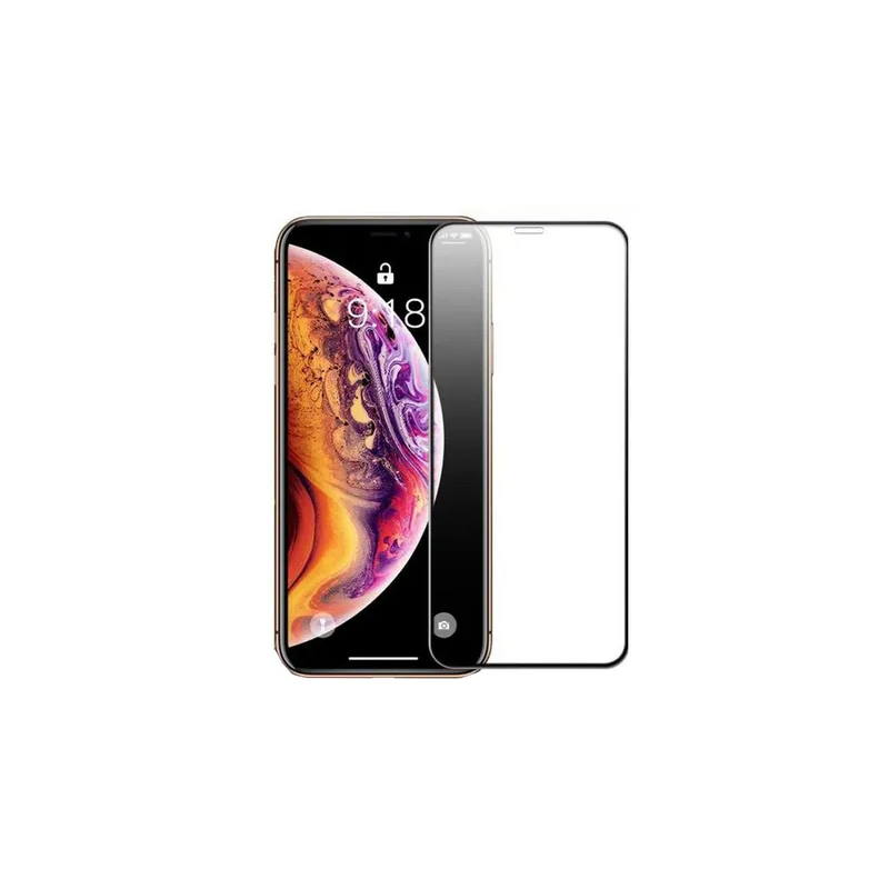 5D Curved Tempered Glass Screen Guard For Apple Iphone Xs Max Black