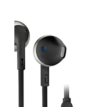 T205 Wired Inear Earphones With Mic Black