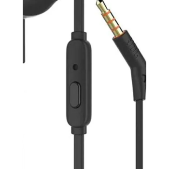 T205 Wired Inear Earphones With Mic Black