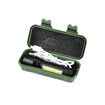 Flashlight Lamp Hand Torch Usb Charge Outdoor Tactical