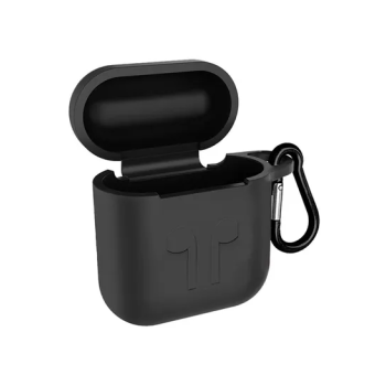 Protecting Case Cover For Apple Airpods With Carabiner Black