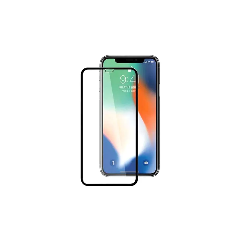 Tempered Glass Screen Protector For Apple Iphone X Xs Black