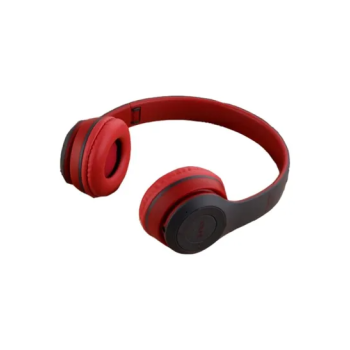 P47 Bluetooth Waterproof Overear Headphones Redblack