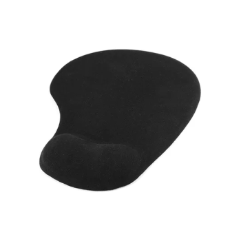 Gel Mousepad With Inbuild Wrist Rest Pad Black