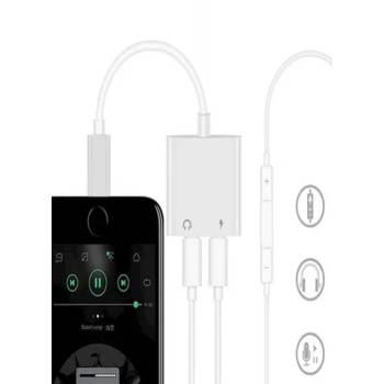 Headphone Adaptor Charger For Apple Iphone 78X White