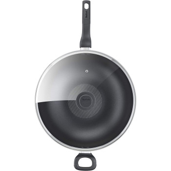 Tefal Cook Easy Xl 36 Cm Non Stick Wokpan With Lid, Aluminium, Black, B5039296