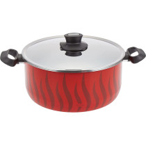 Tefal Tempo Flame Non Stick 8 Pcs Cooking Set, Red, Aluminium, C5489882