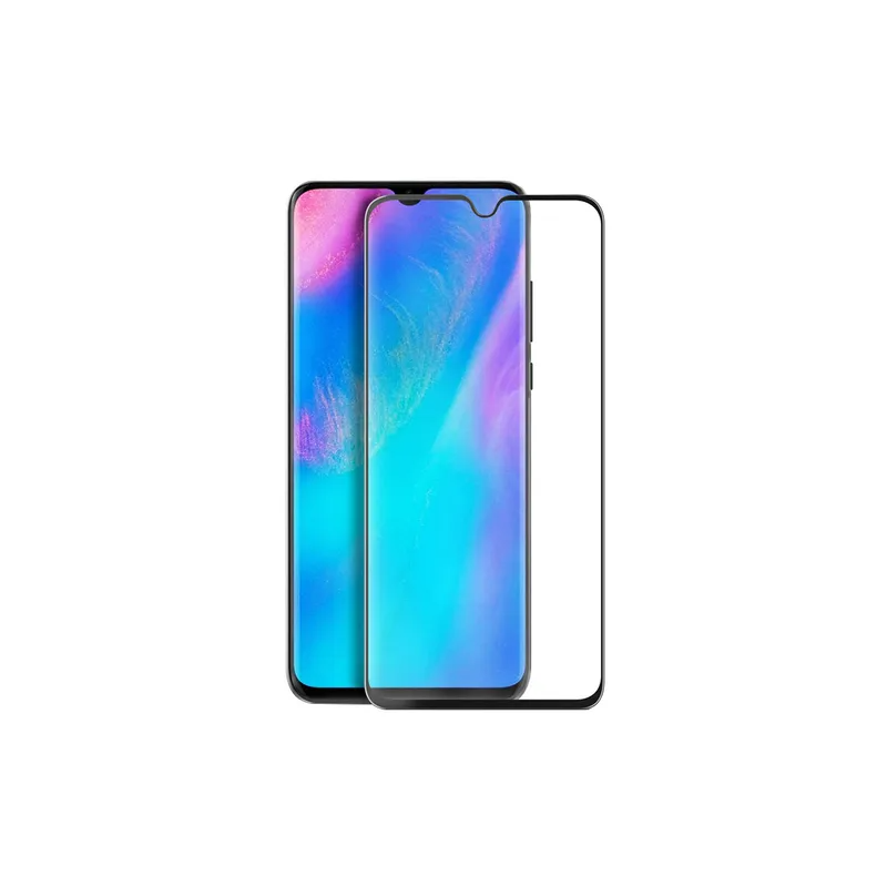 Antiscratch Full Coverage Tempered Glass Screen Protector For Huawei P30 Lite Blackclear