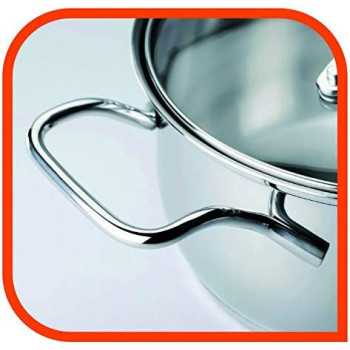 Tefal Casserole Cooking Pot with Lid, 20 cm, Stainless Steel