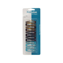 X Z Fashion Hair Clips 12 Pcs Plain
