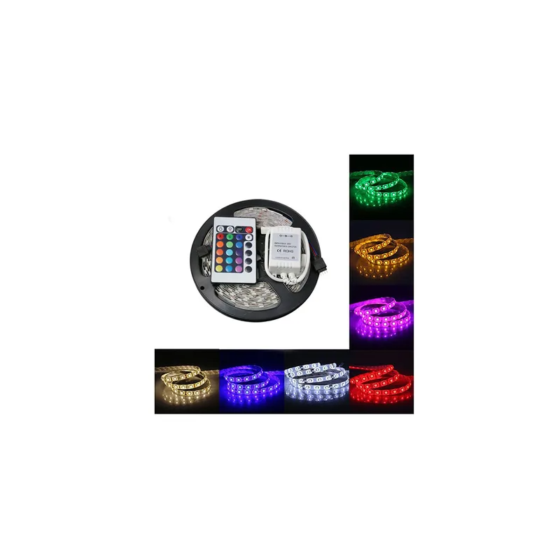 LED Strip Light With Remote Multicolour 5meter