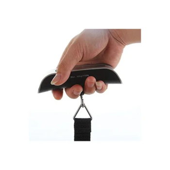 Digital Electronic Luggage Scale Silver & Black