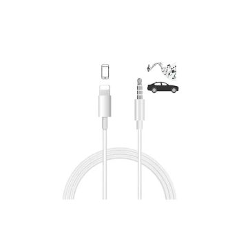 3.5mm Male To Lightning Stereo Audio Aux Cable For Apple iPhone XXS MaxXR18 Plus8 White
