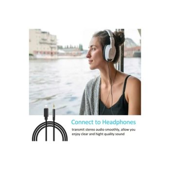 3.5mm Male To Lightning Stereo Audio Aux Cable For Apple iPhone XXS MaxXR18 Plus8 White