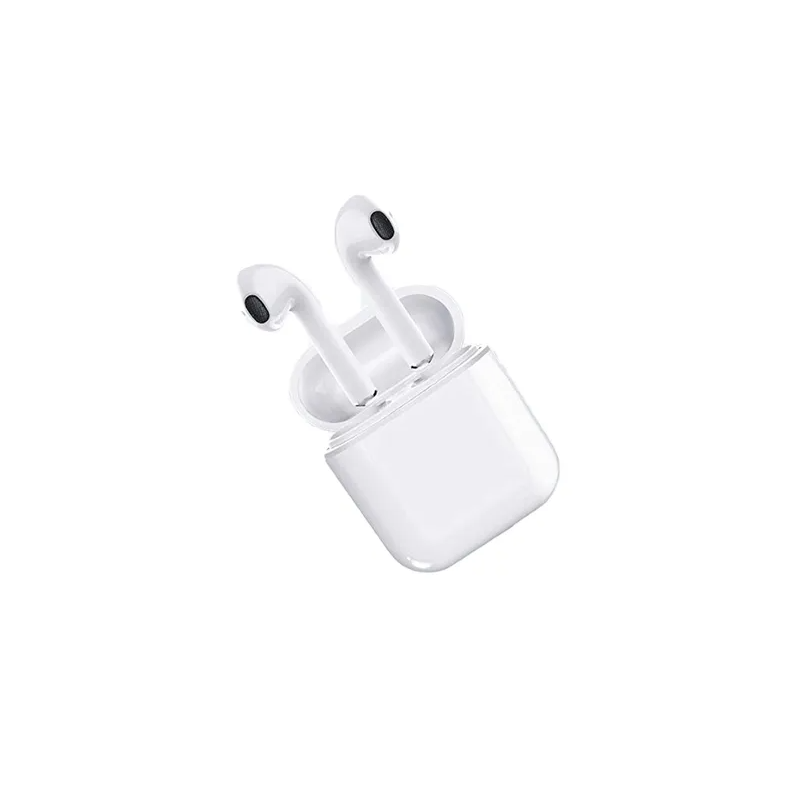 2Piece Wireless Bluetooth In Ear Headphone With Charging Case White