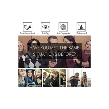 Real Series 3D Full Screen Privacy Tempered Glass For Apple iPhone XS Max And iPhone 11 Pro Max Black