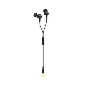 C100Si In Ear Earphones With Microphone For Huawei Xiaomi Samsung Smartphone Computer Black
