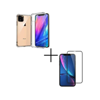 Bundle Of Protective Case Cover And Screen Protector For Apple iPhone 11 Pro Clear