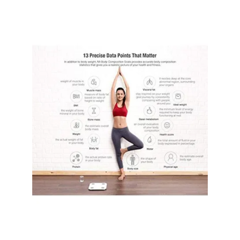 Intelligent Body Fat Smart Scale White Grey