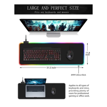 Gaming RGB keyboard Mouse Pad