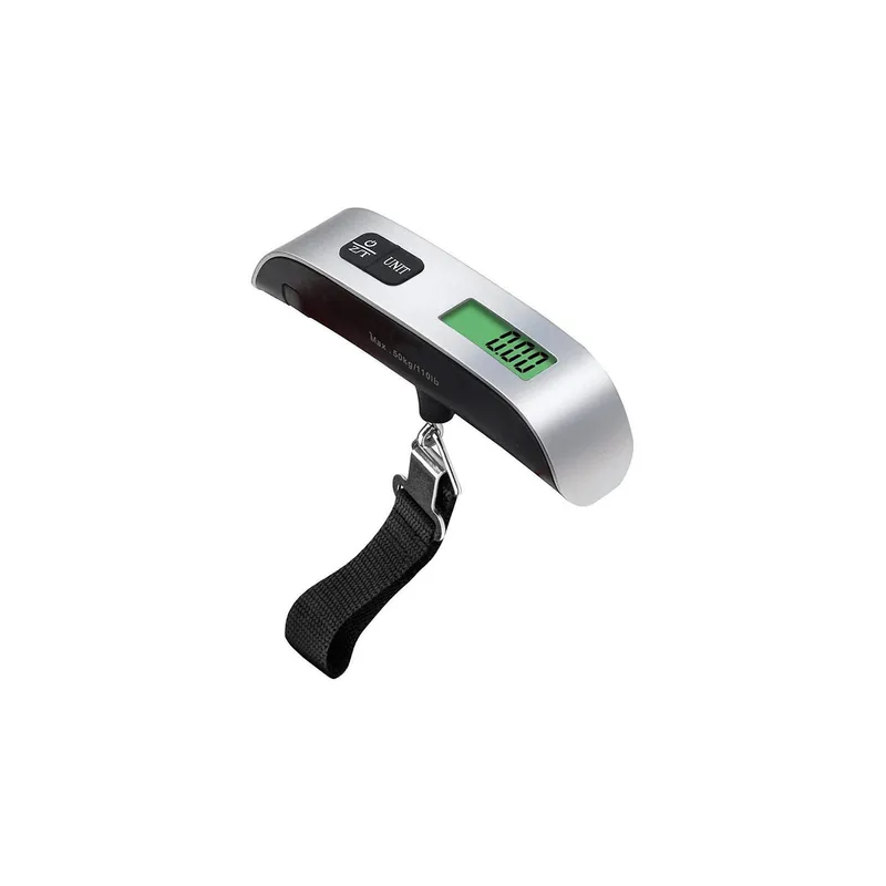 LCD Display Portable Digital Luggage Weighing Scale BlackSilver