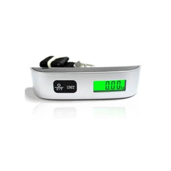 LCD Display Portable Digital Luggage Weighing Scale BlackSilver