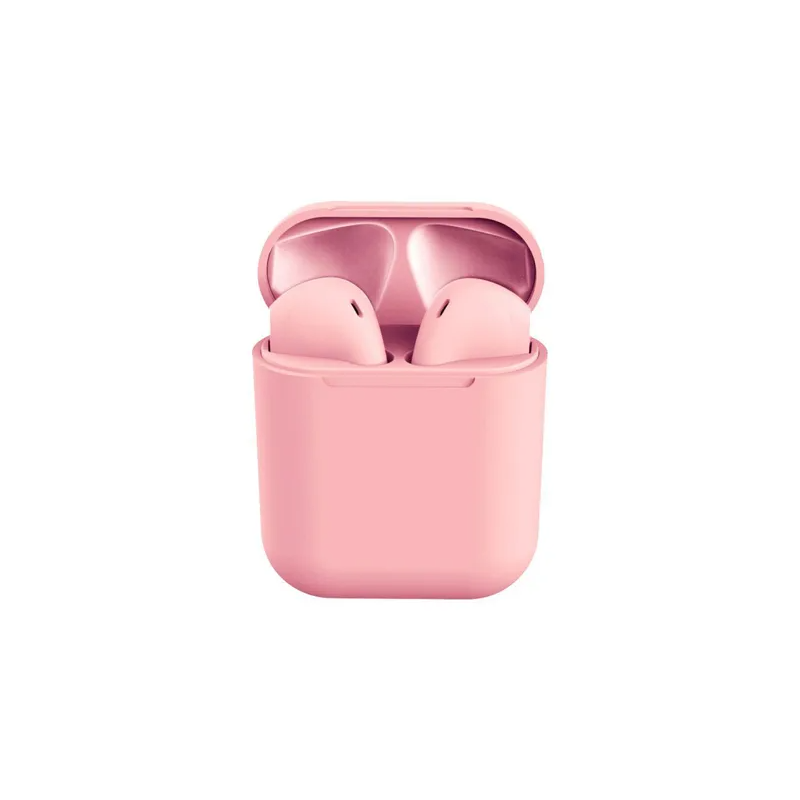 Inpods 12 Bluetooth In Ear Earphones With Mic And Charging Case Pink