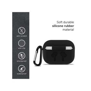 Protective Case Cover For Apple Air Pods Pro Black